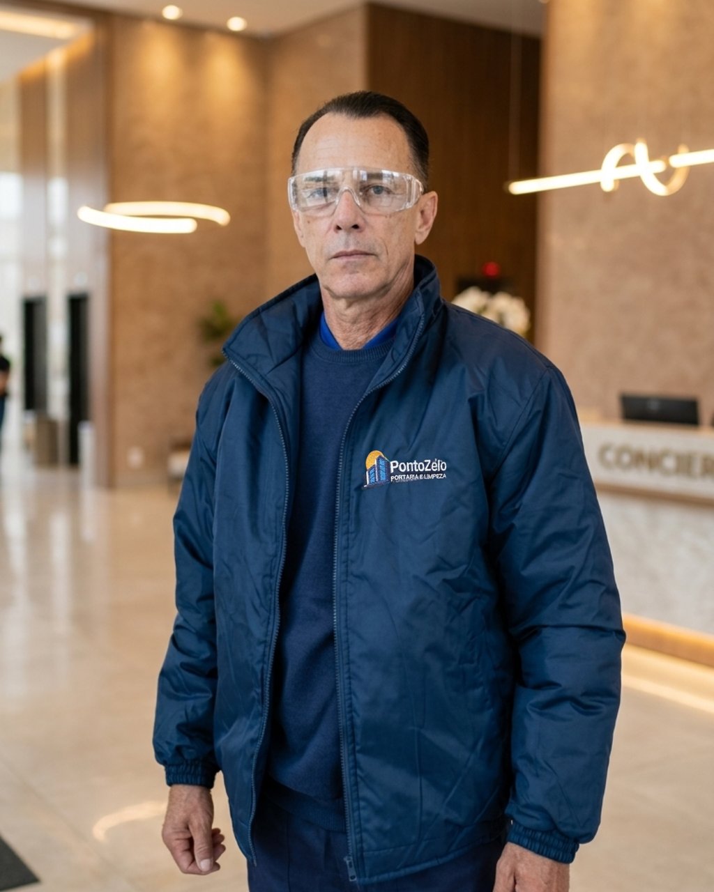 Professional de Serviços Gerais Ponto Zelo de uniforme