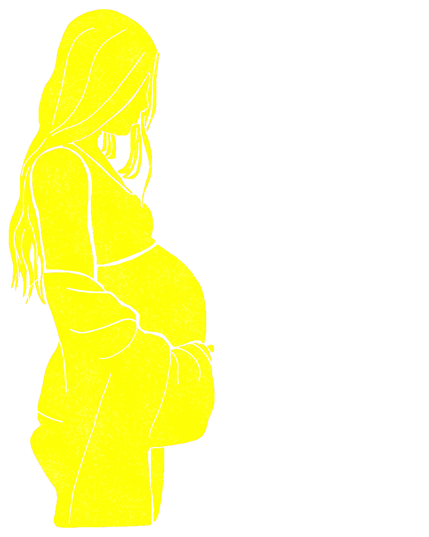 Ilustración de una mujer embarazada 