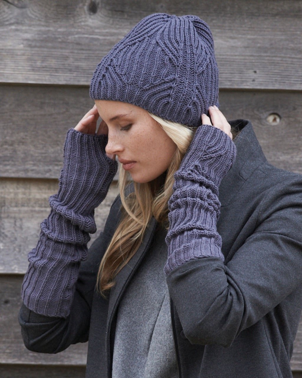 Brioche Beanie & Armlets - Australian Superfine Merino (ACS)