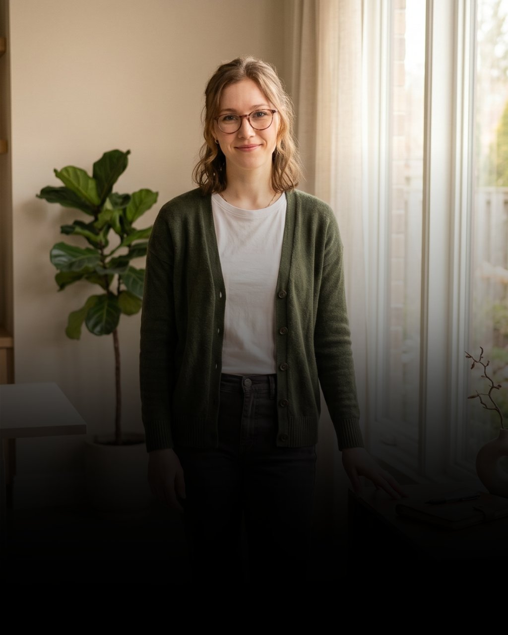 terapeuta se preparando para atender pacientes pela primeira vez