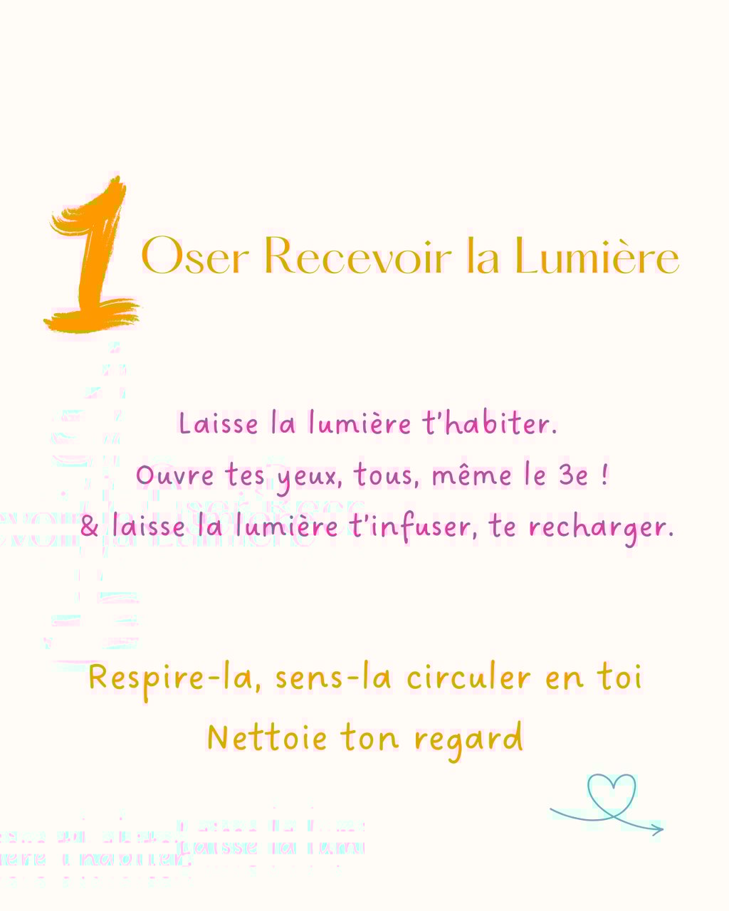 Oser recevoir la lumière