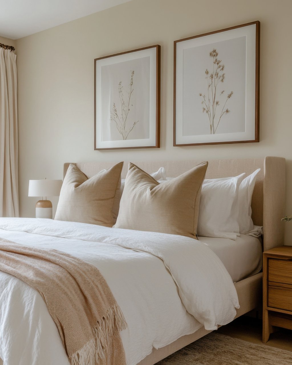 choose warm colours for bedrooms