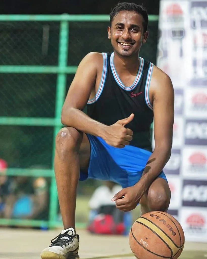 Personal basketball coach in Chennai Ashwin Mahalingam