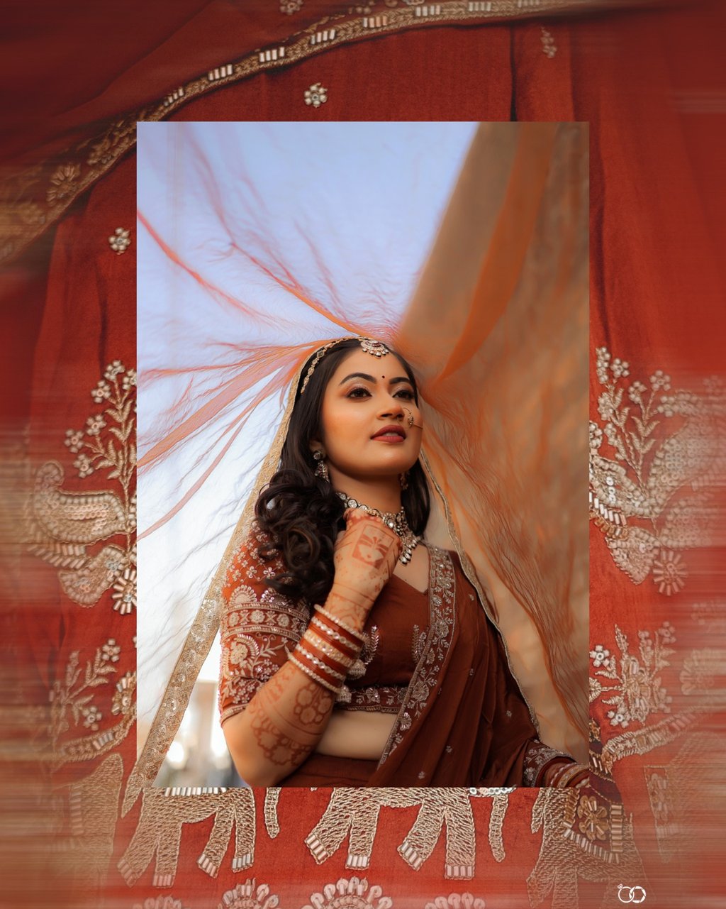 Soft and natural wedding makeup look near me in Gotri Vadodara for elegant brides.