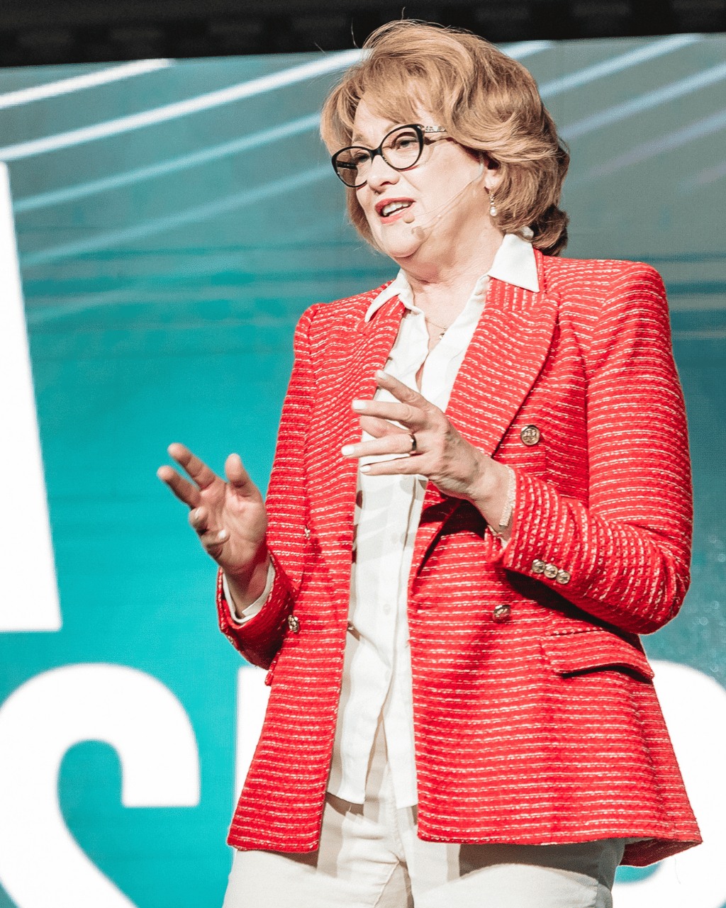 Risa Haasbroek speaking at Raisefest