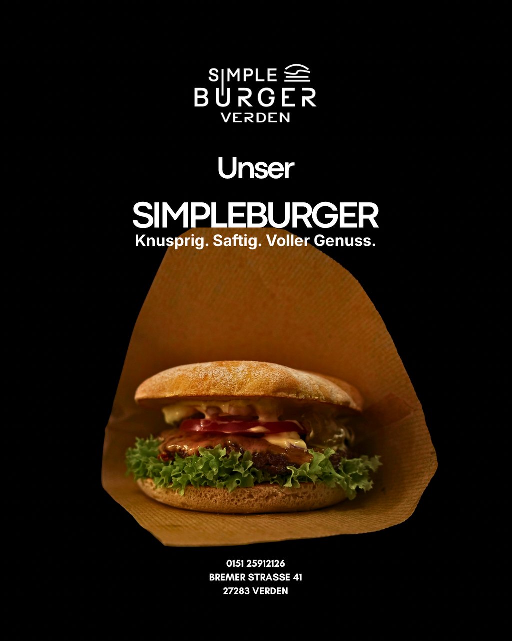 Social Media Content für ein Burger Restaurant