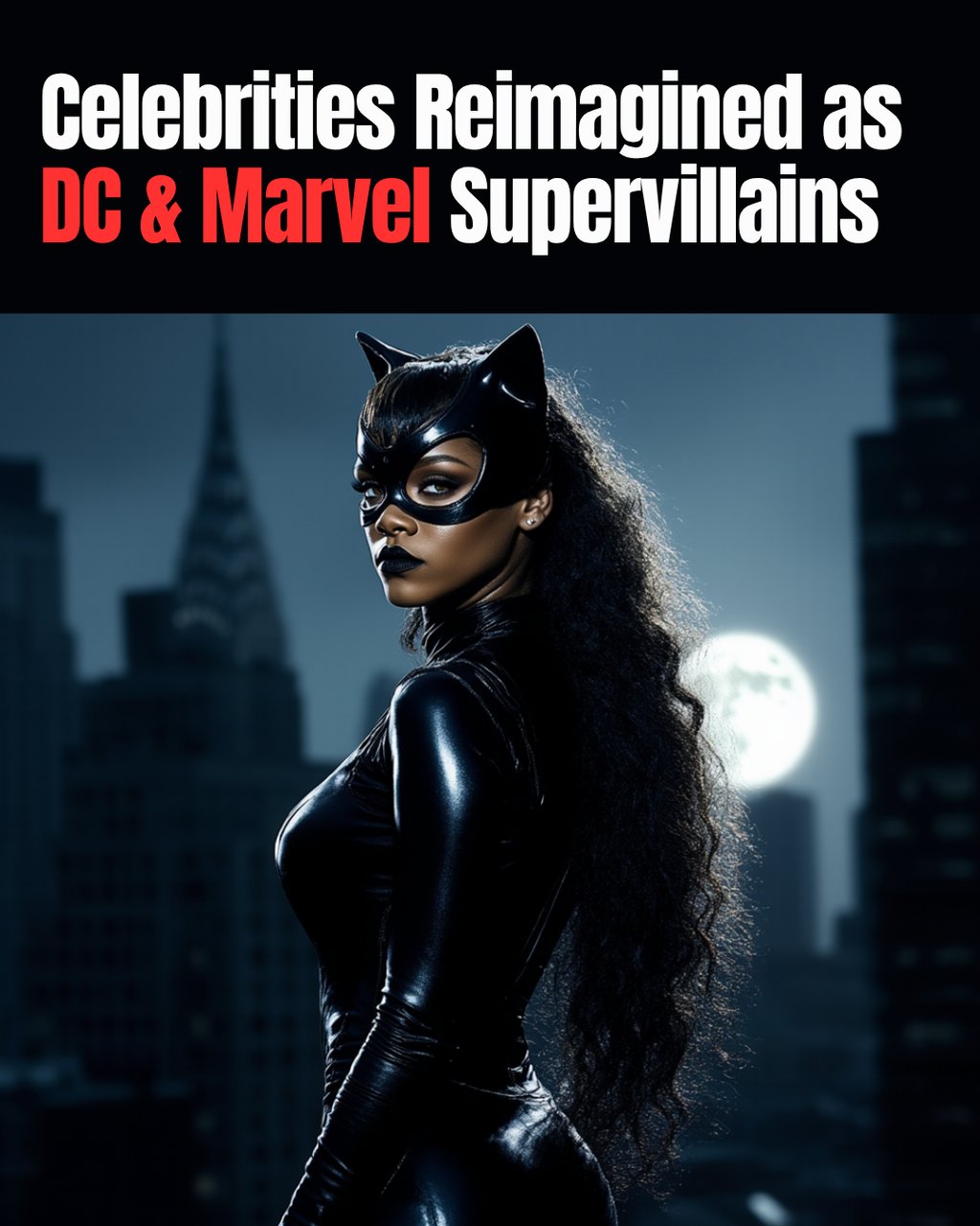 a woman in a cat suit with a cat mask on