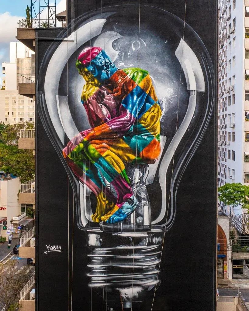 "Seja Luz”, mural de Kobra