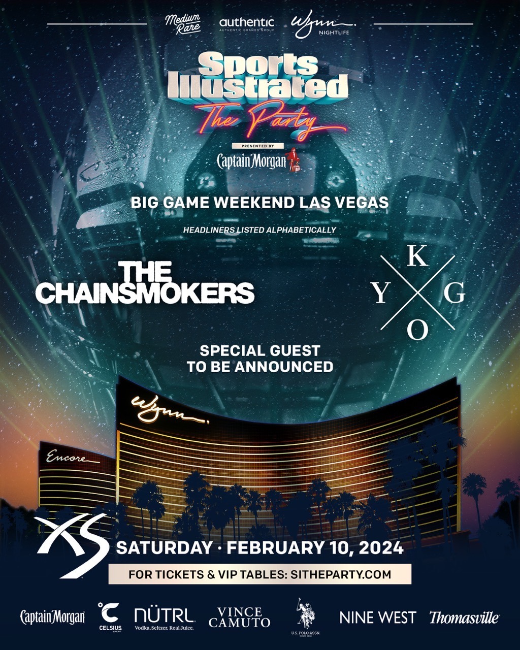 sports illustrated concert, las Vegas, super bowl