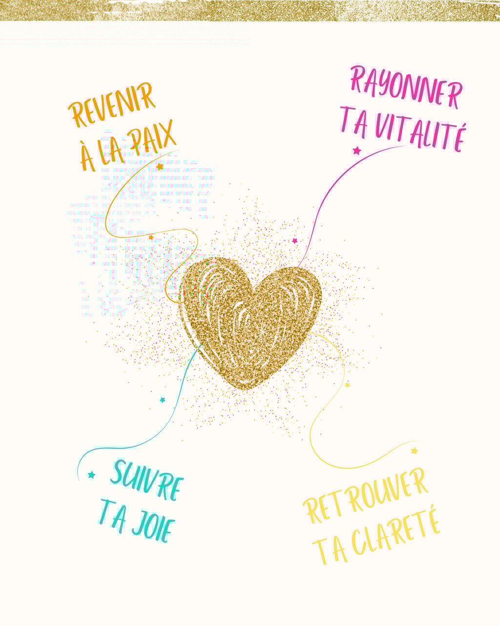 revenir a la paix, suivre ta joie,