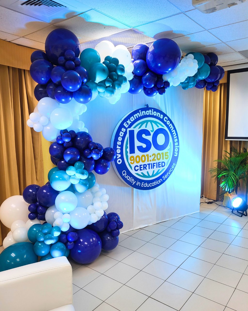 Balloon garland backdrop