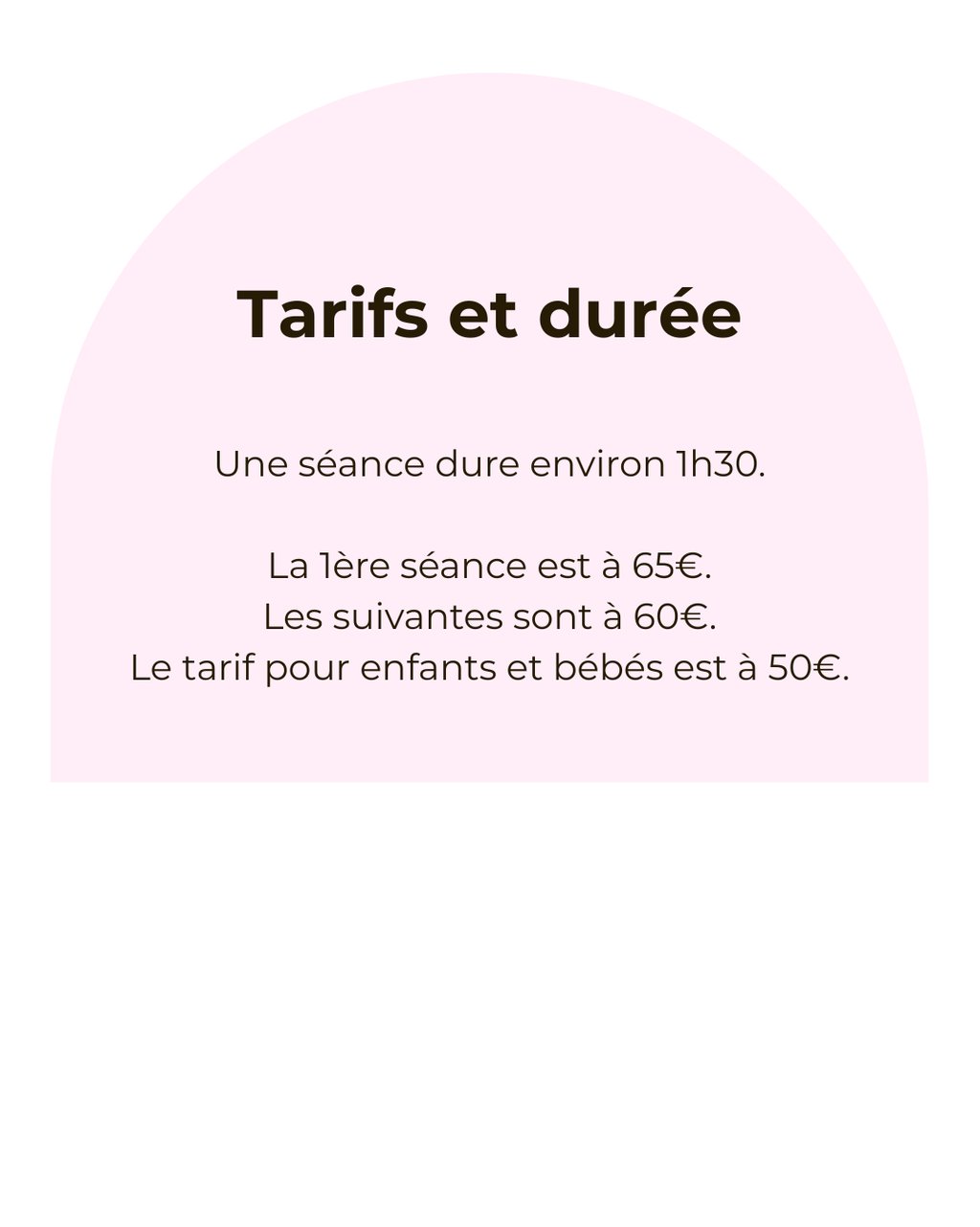 tarifs kinésiologie Amélie Maguerez