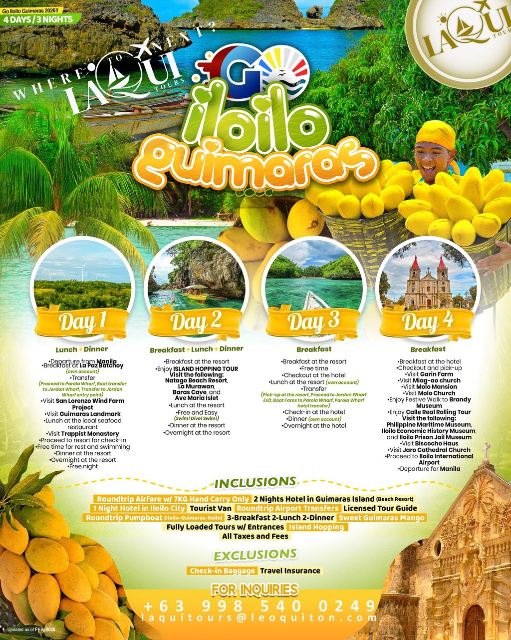 Philippines Iloilo-Guimaras LaQui Tours