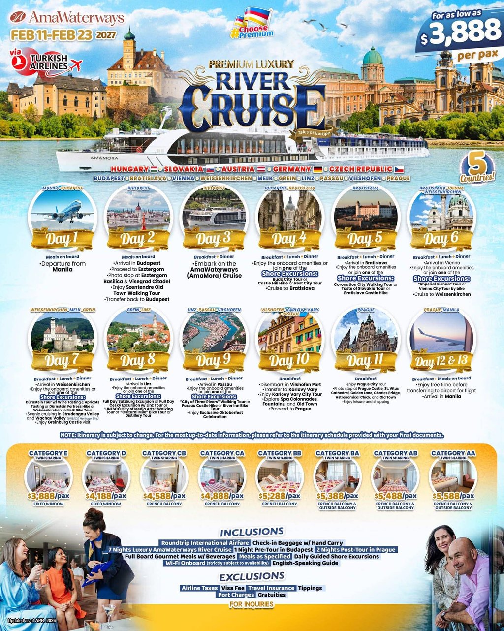 Premium Luxury River Cruise LaQui Tours