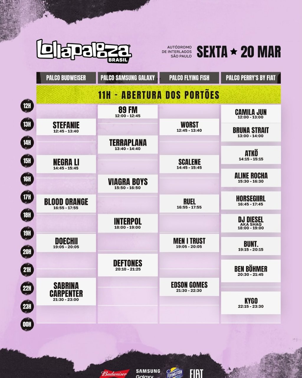 lollapalooza 2026 sexta