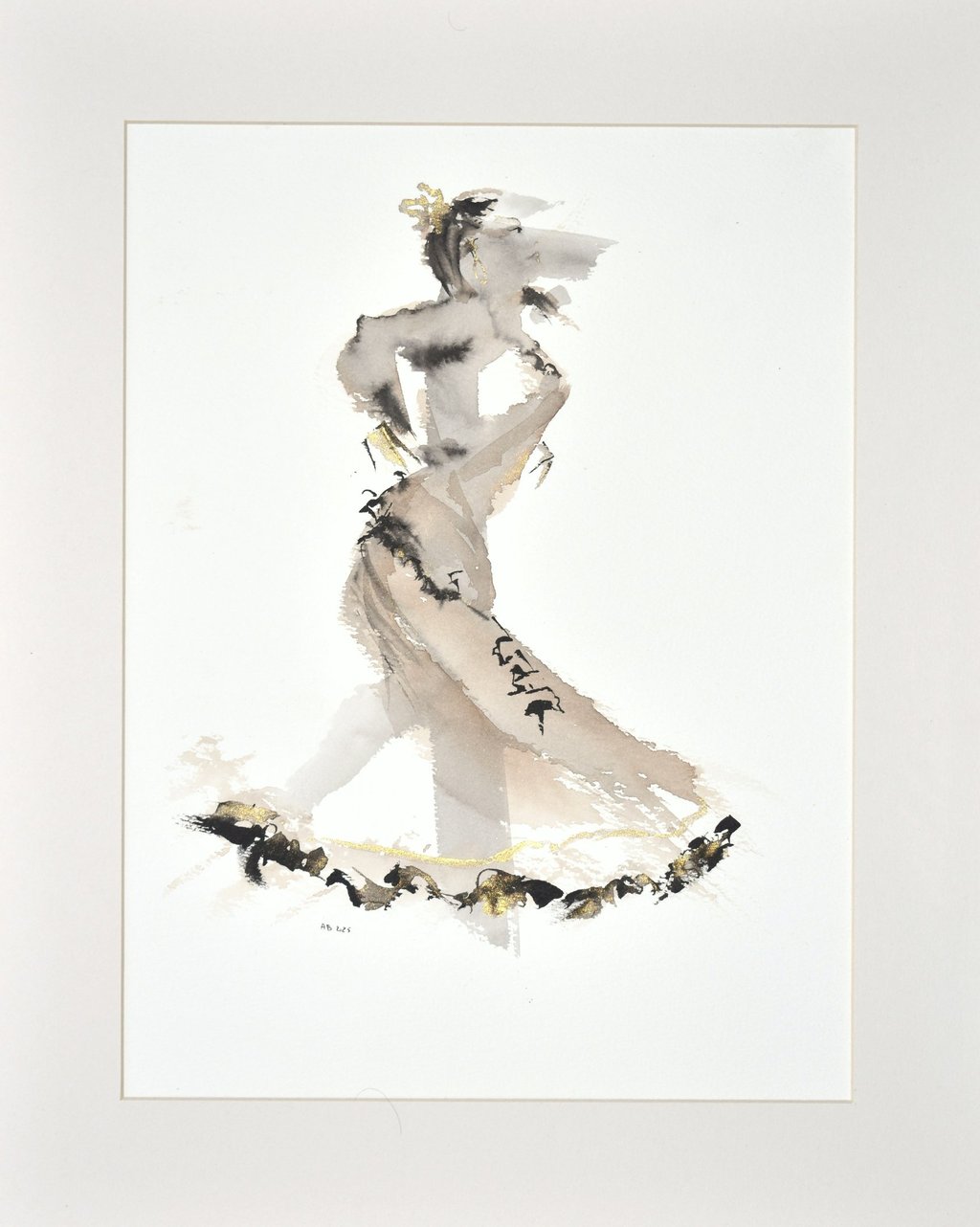 flamenco ink drawing
