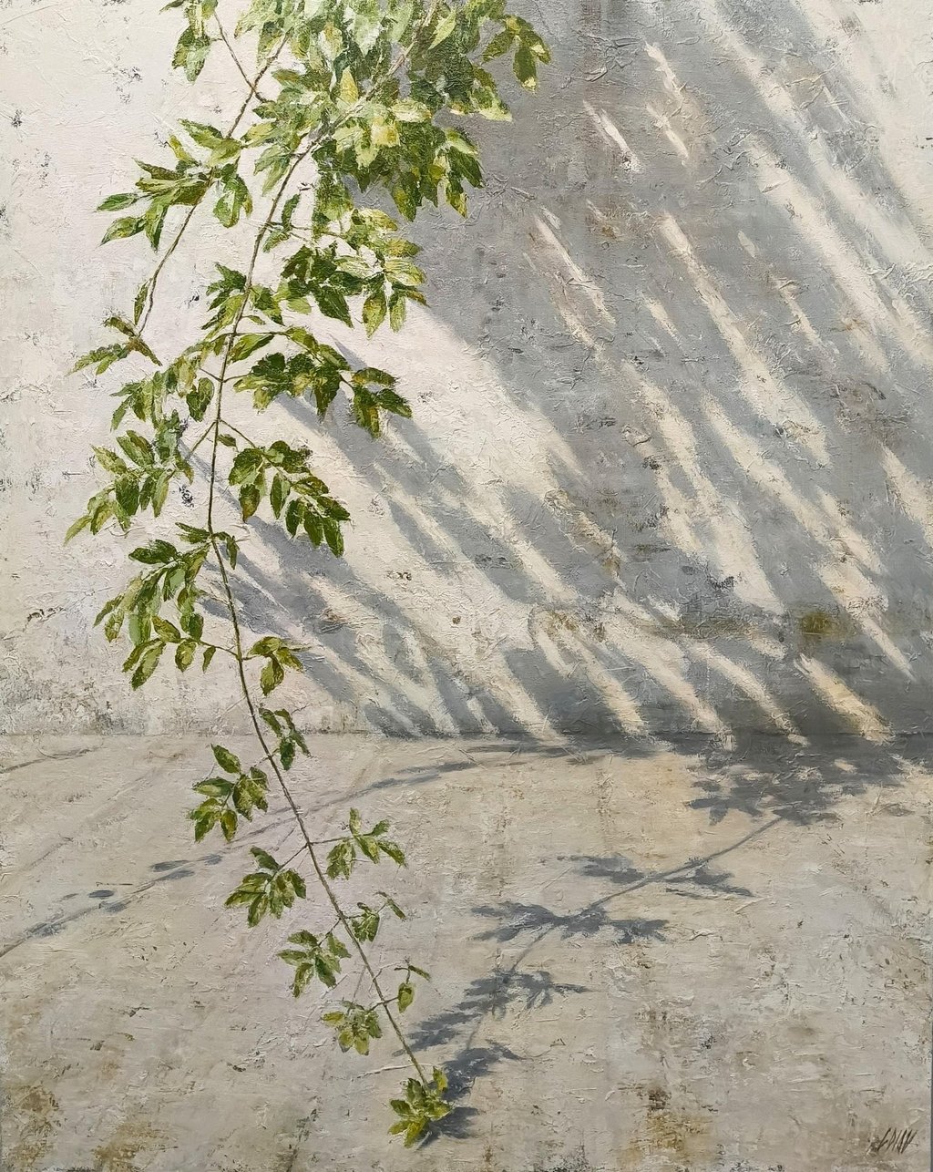 REACHING THE GROUND 92 X 73