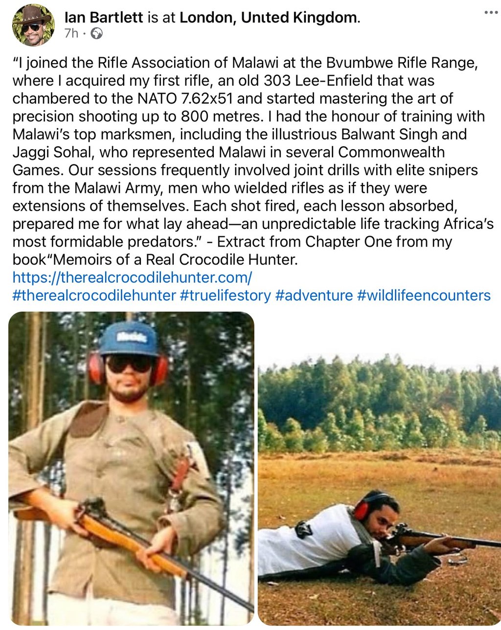 Ian Bartlett The Real Crocodile Hunter author of Memoirs of a Real Crocodile Hunter