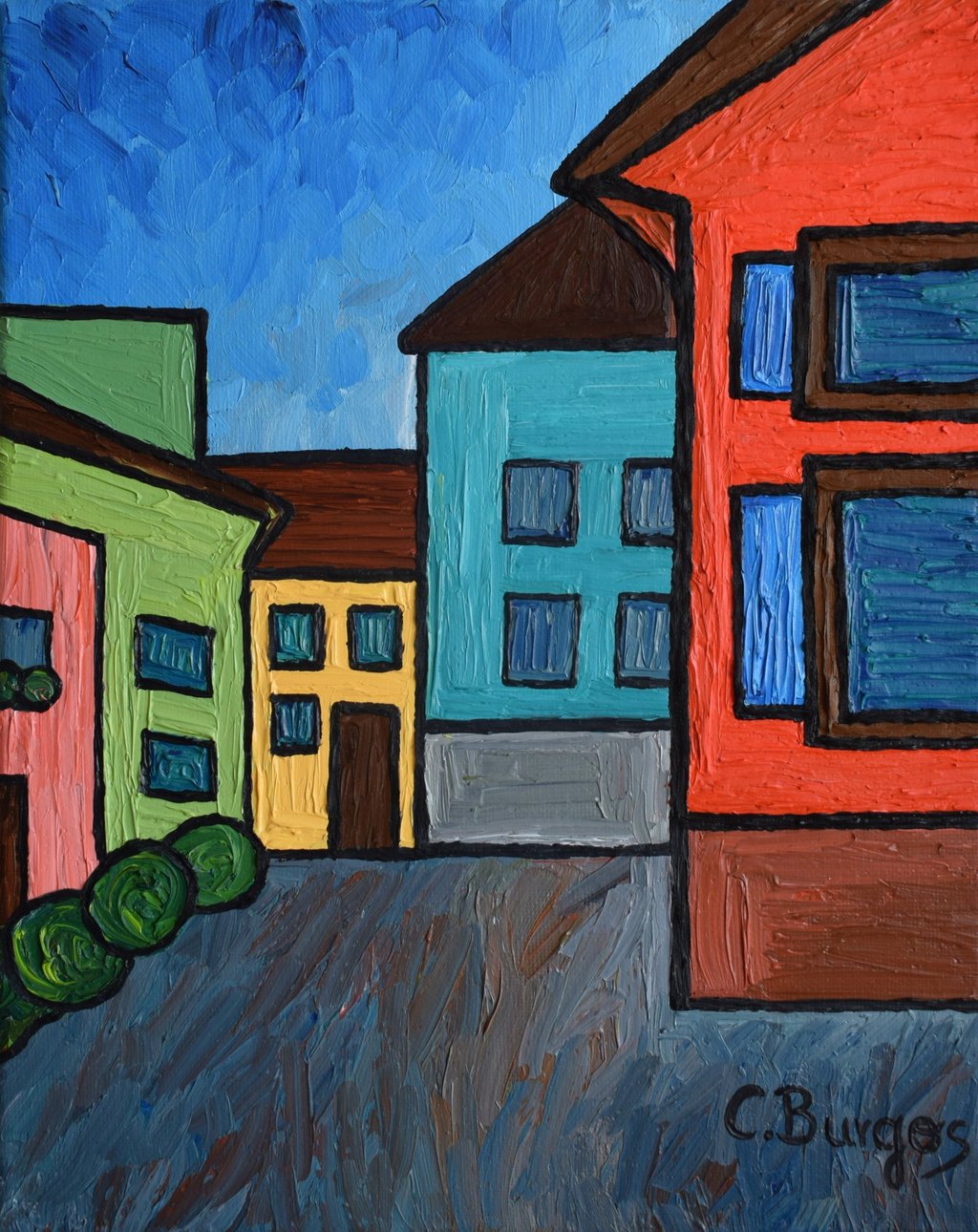 Cuadro Casas de pueblo