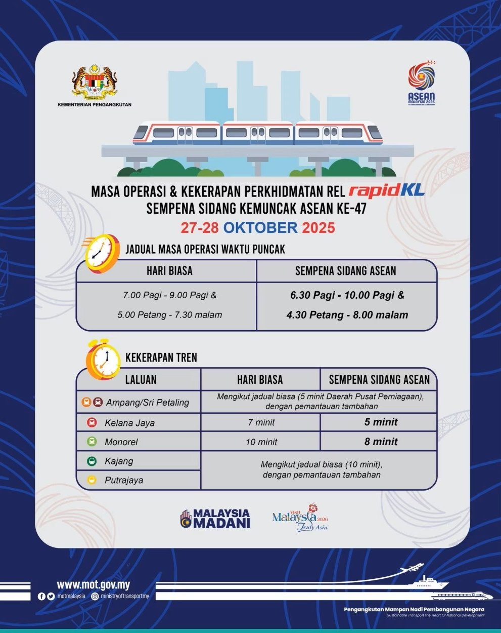 47th asean summit rail