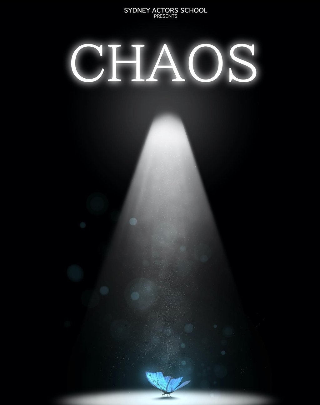 a poster for a movie with a blue flower