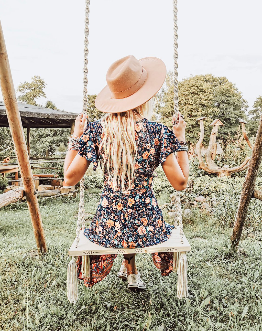 boho style chic on macrame boho swings