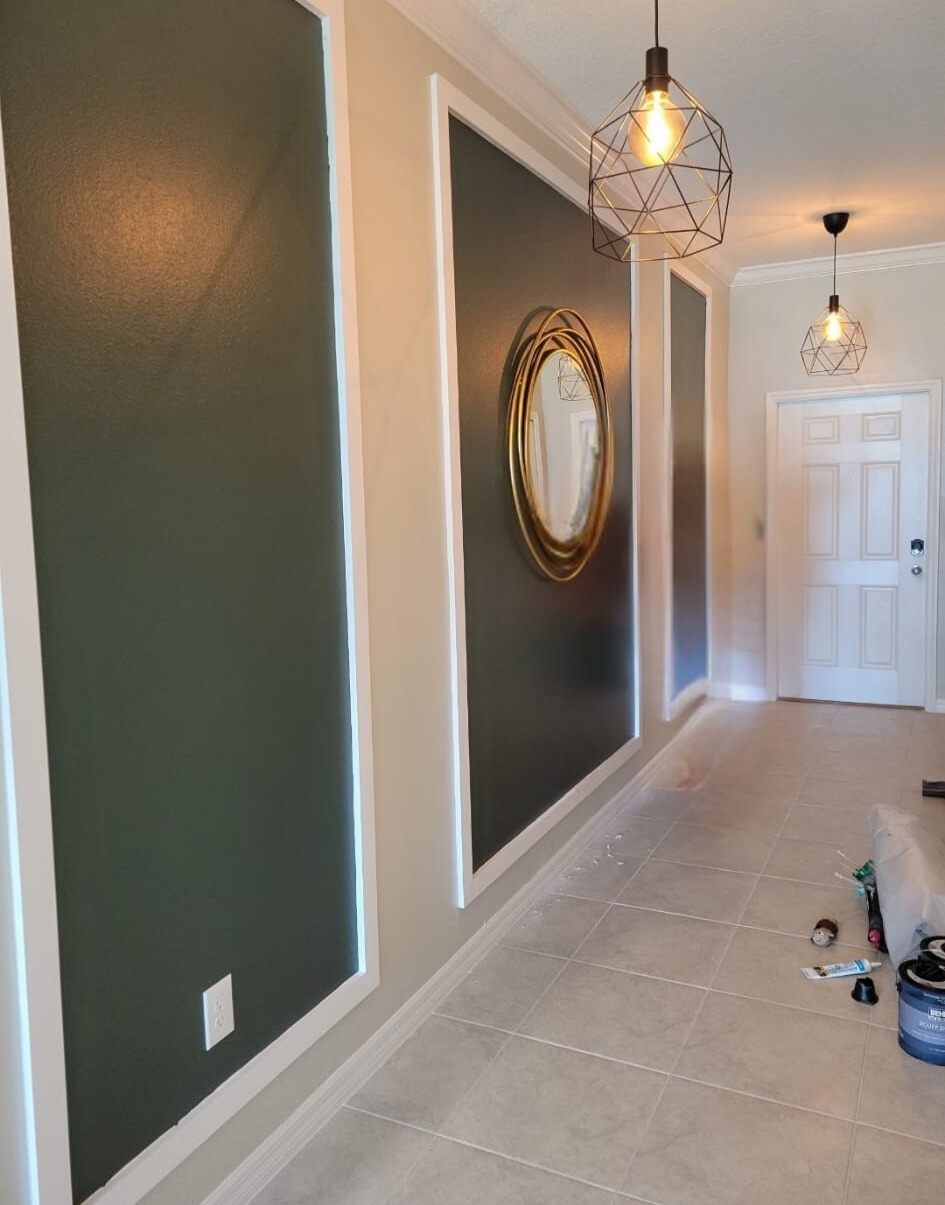 foyer accent wall idea