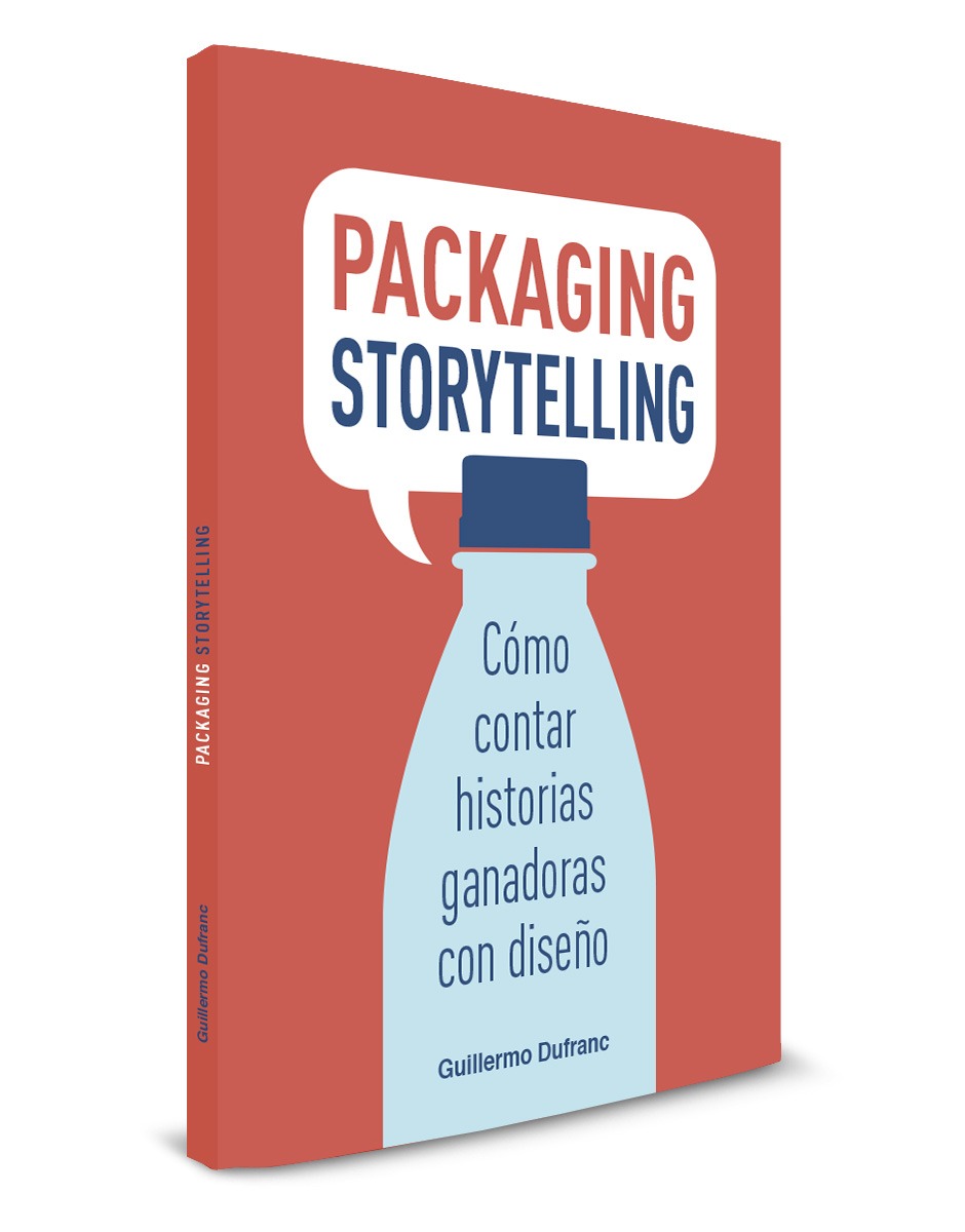 tapa del libro packaging storytelling de guillermo dufranc