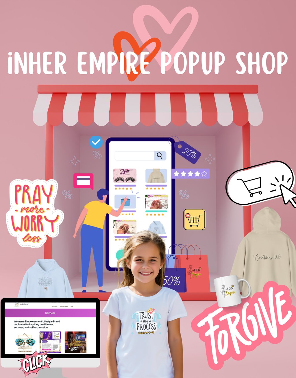 women empowerment brand dedicated to helping women rise in faith, fashion, and business services