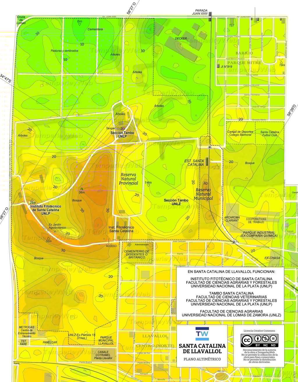 Mapa de Santa Catalina de Llavallol