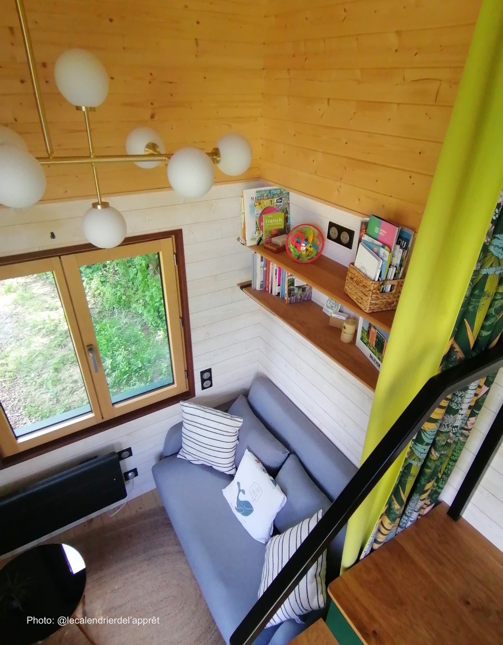 Tiny house interieur salon La Tiny Kiwi
