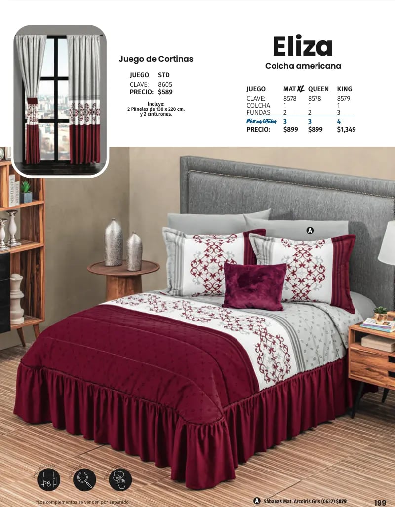 Colcha americana modelo Eliza de la marca Intima hogar