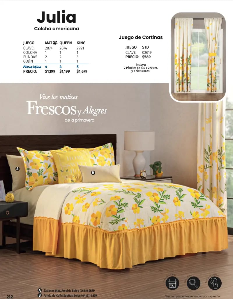 Colcha americana modelo Julia de la marca Intima hogar