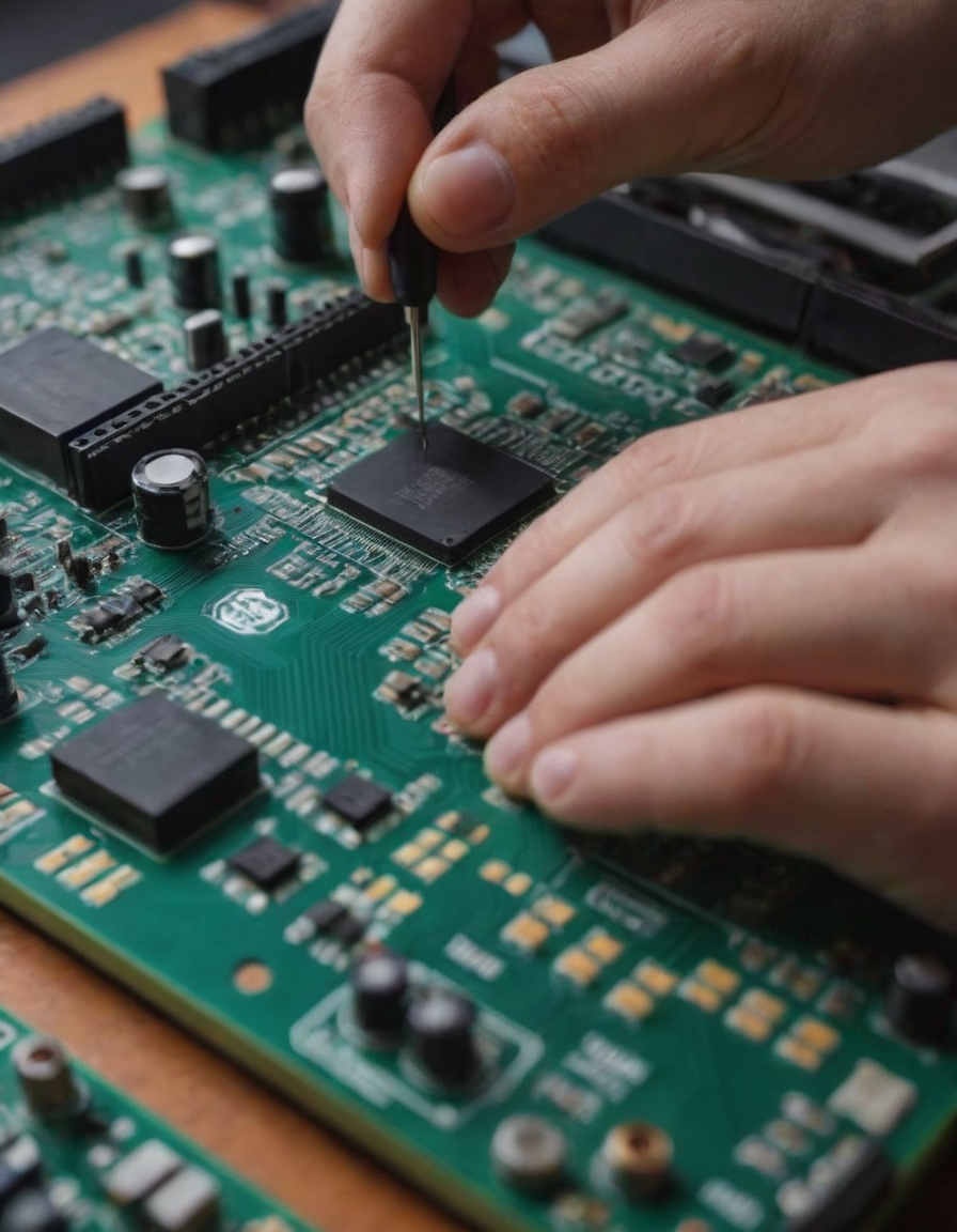 Smart industrial automation with sensors, data processing, and connectivity.