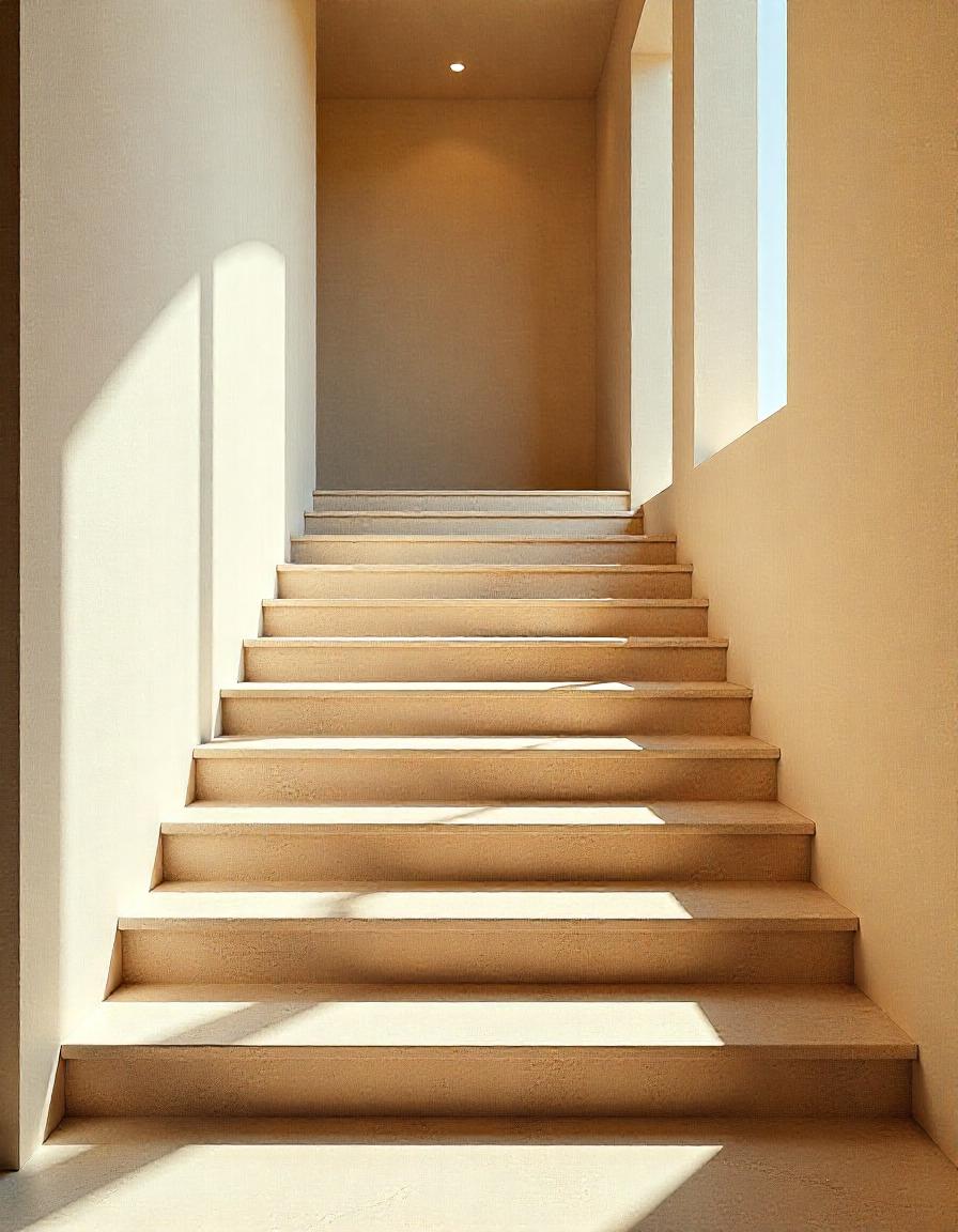 kremines spalvos akmeniniai laiptai