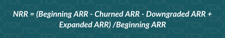 Formula for how to calculate nrr.