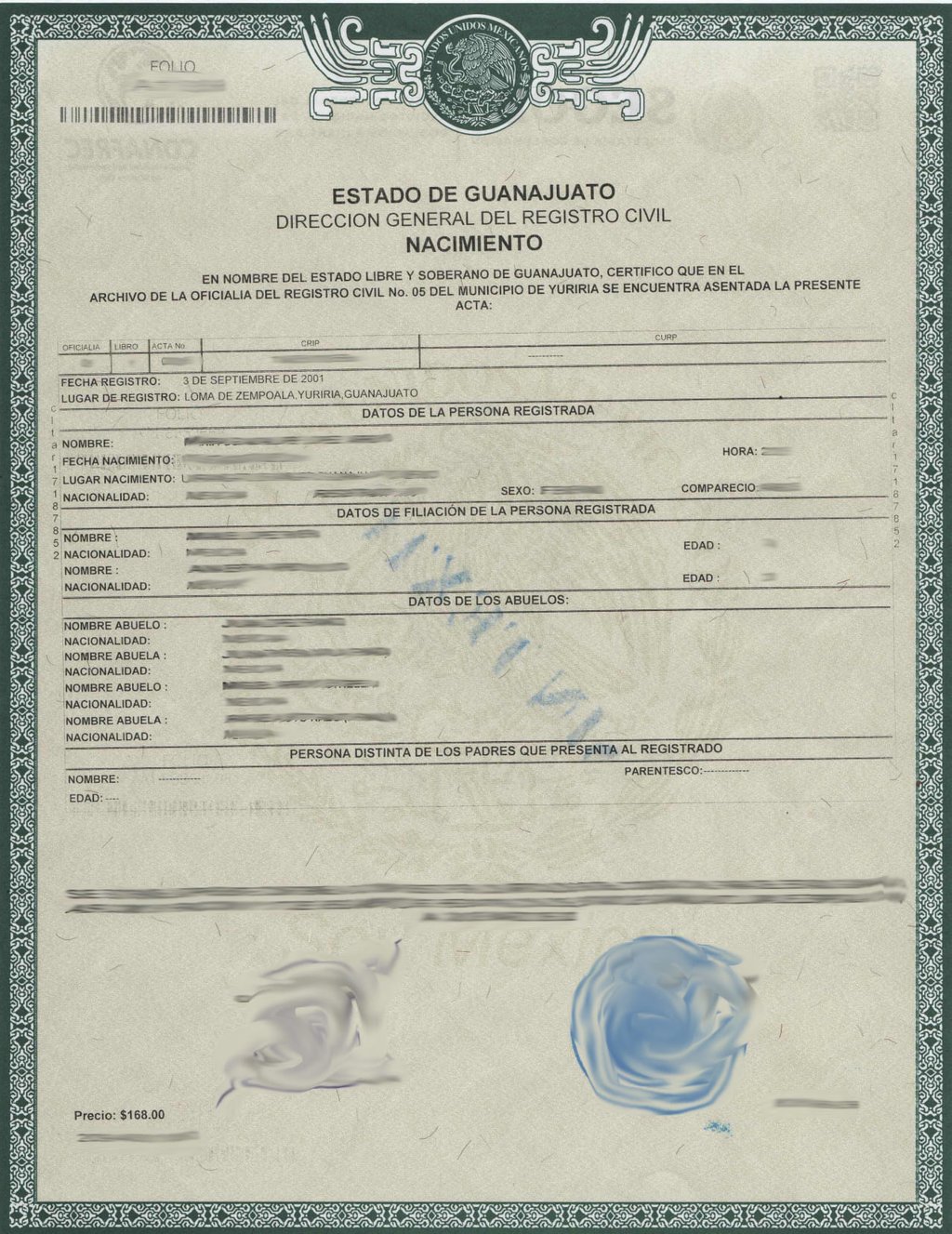 Professional birth certificate translation services by Lang Lumin