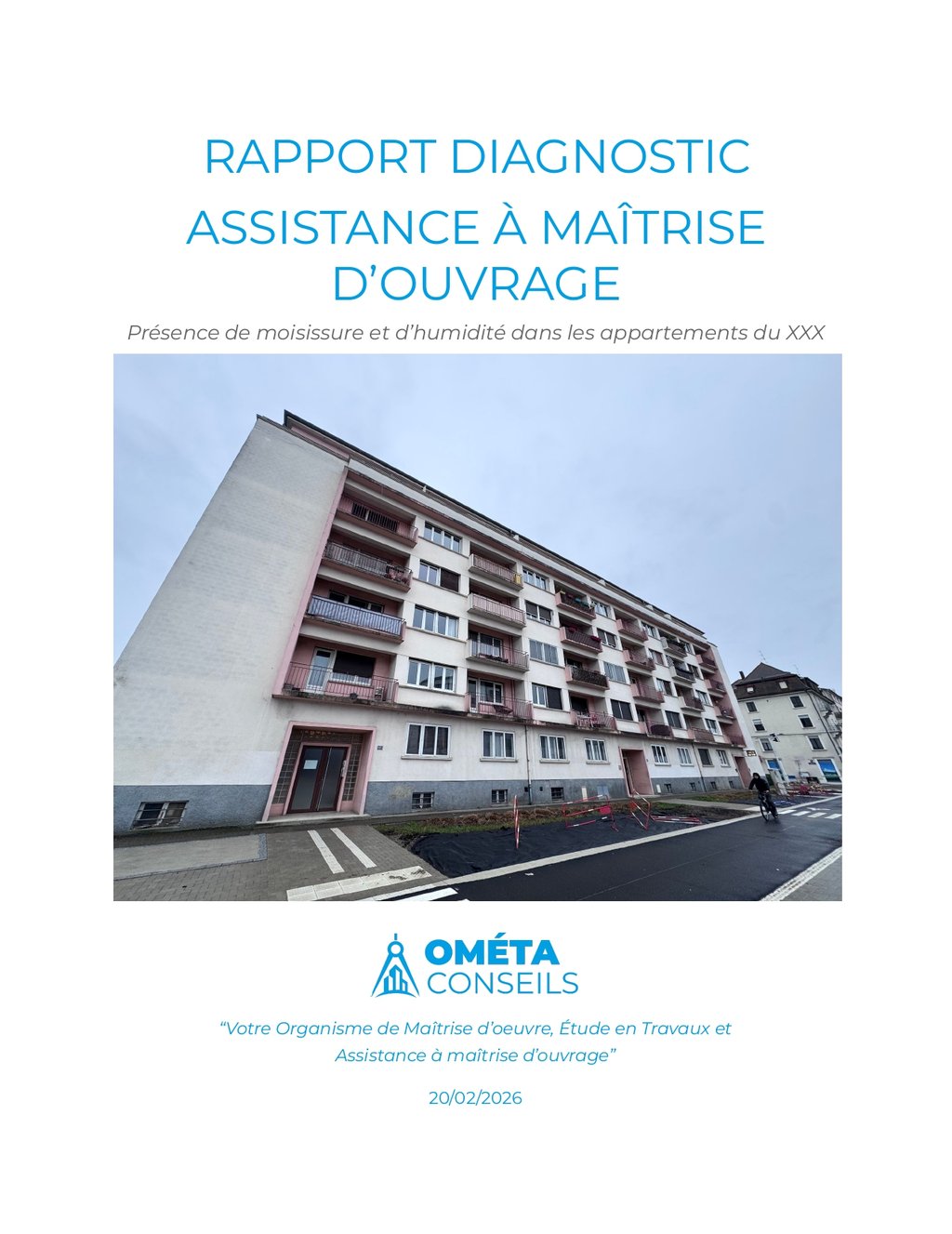 courverture d'un rapport diagnostic de copropriété