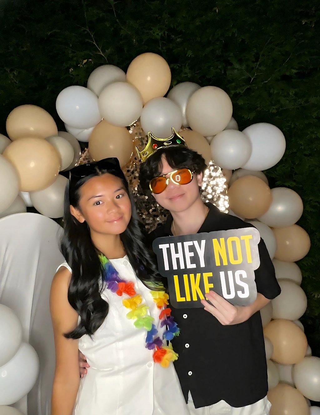 fun props at photo booth