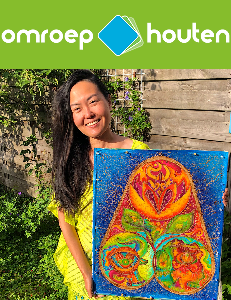 Omroep Houten, Dutch Radio interview, Shuen-Li Spirit, Batik artist, Netherlands, Houten