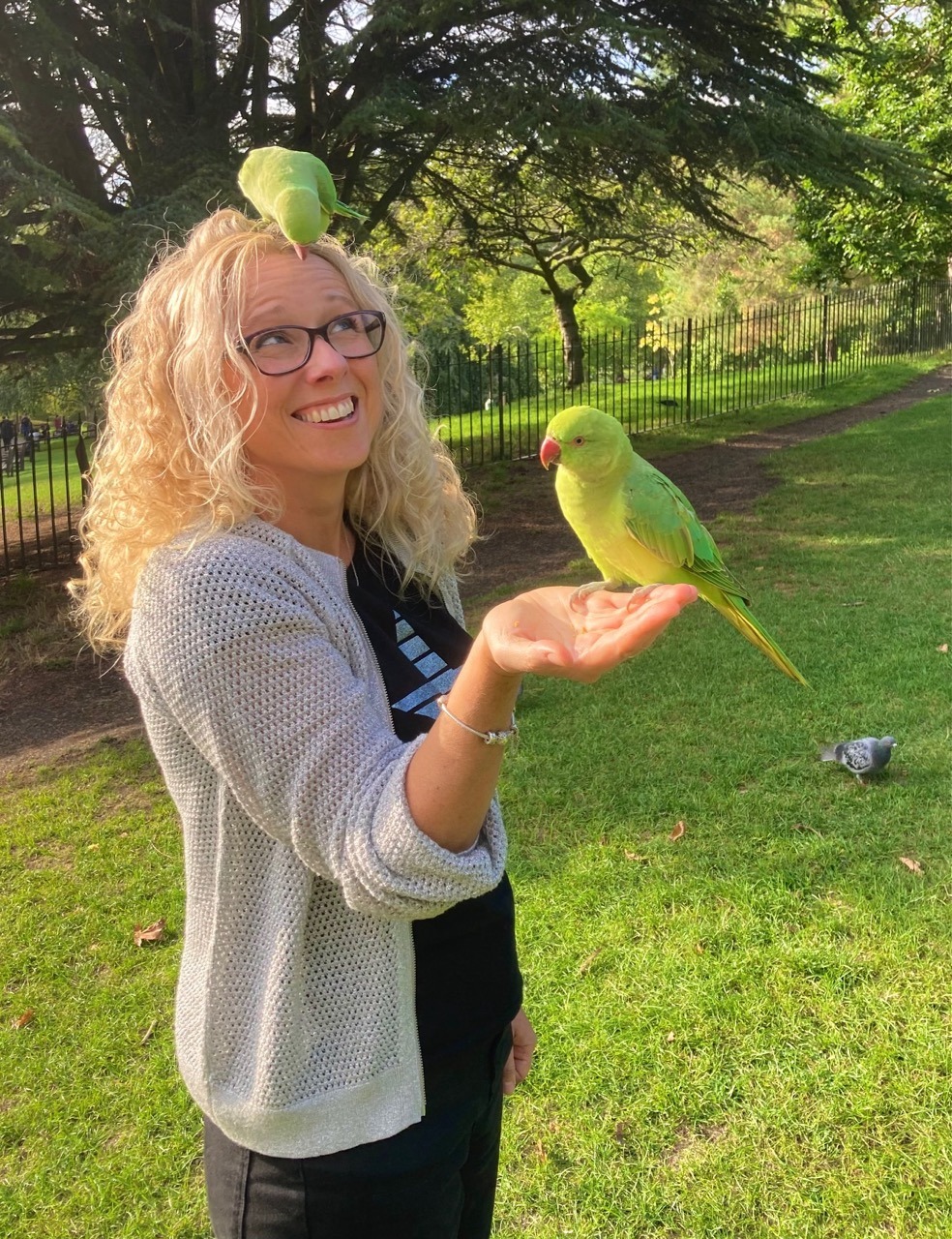 Jenna Louise counsellor with birds in nature