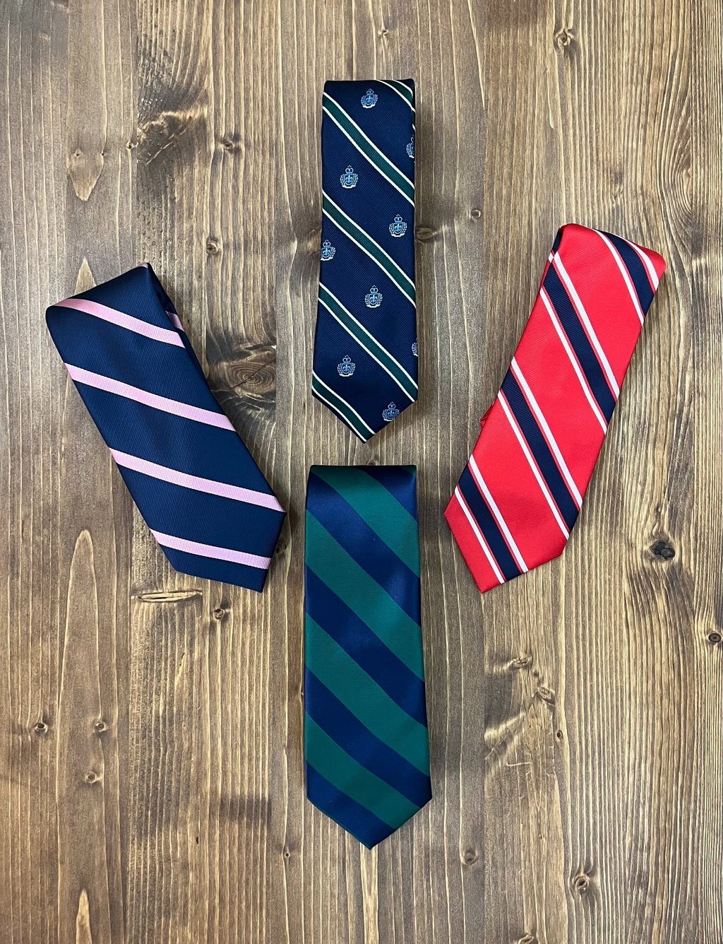 Red Tie, Blue Tie, Green Tie, Navy Tie, Striped Tie