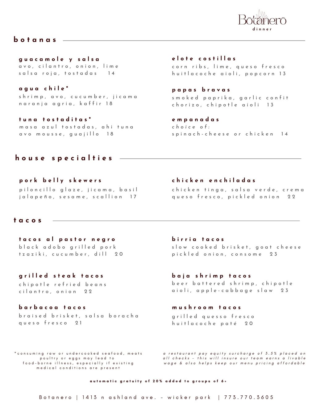 botanas - mexican food - tacos - best tacos chicago - cocktail lounge - Birria