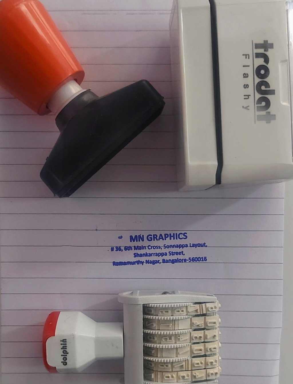Example of address seal.
