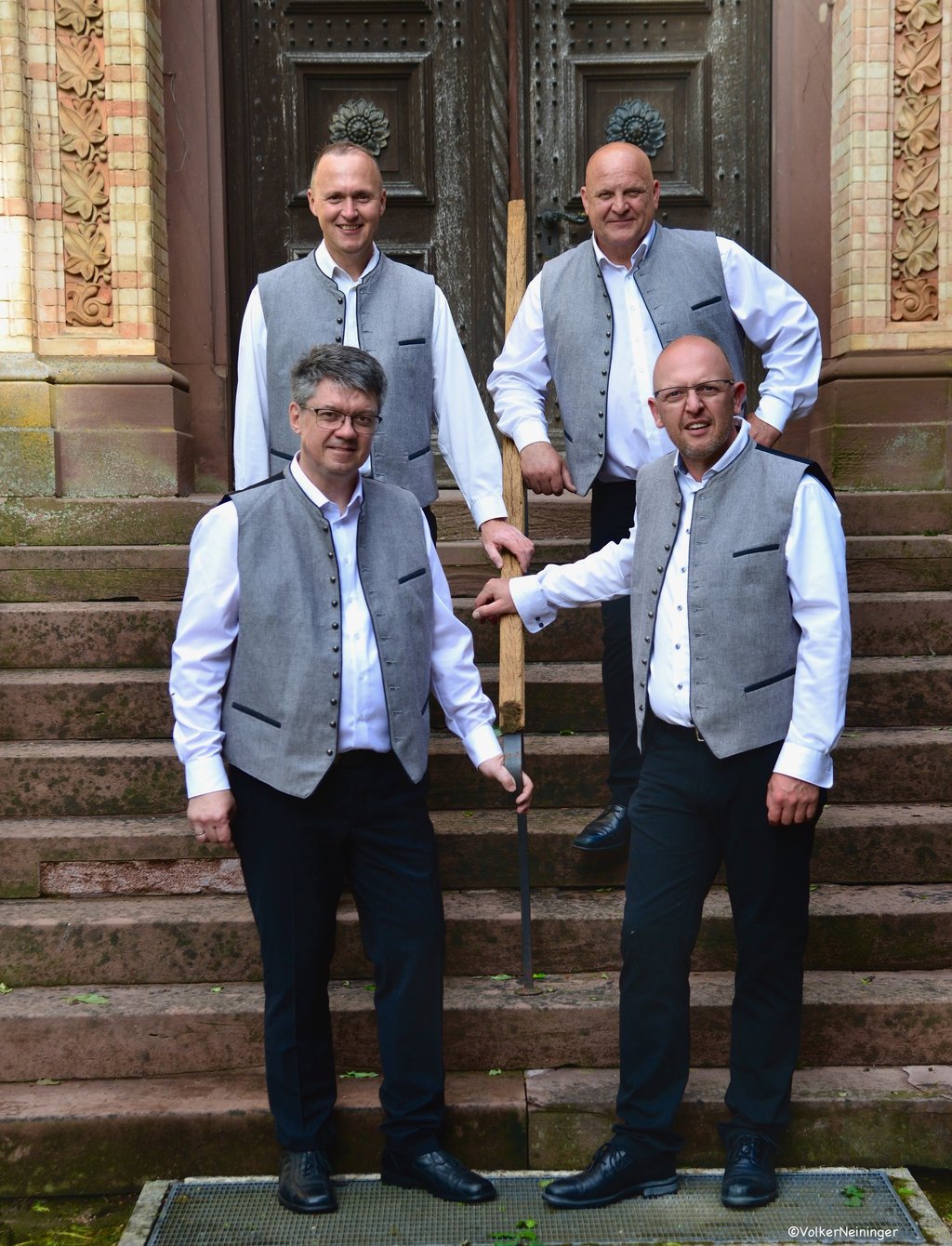 Bild der Vorstandschaft von Marc Winterhalder und seine Musikanten