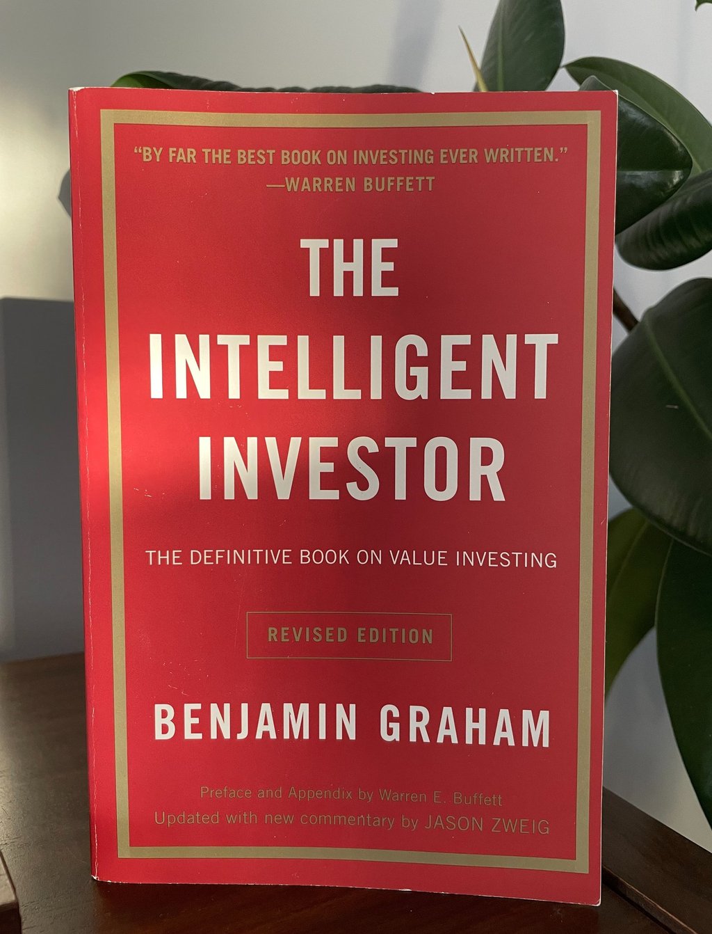 a book cover of the book the intelligent investor