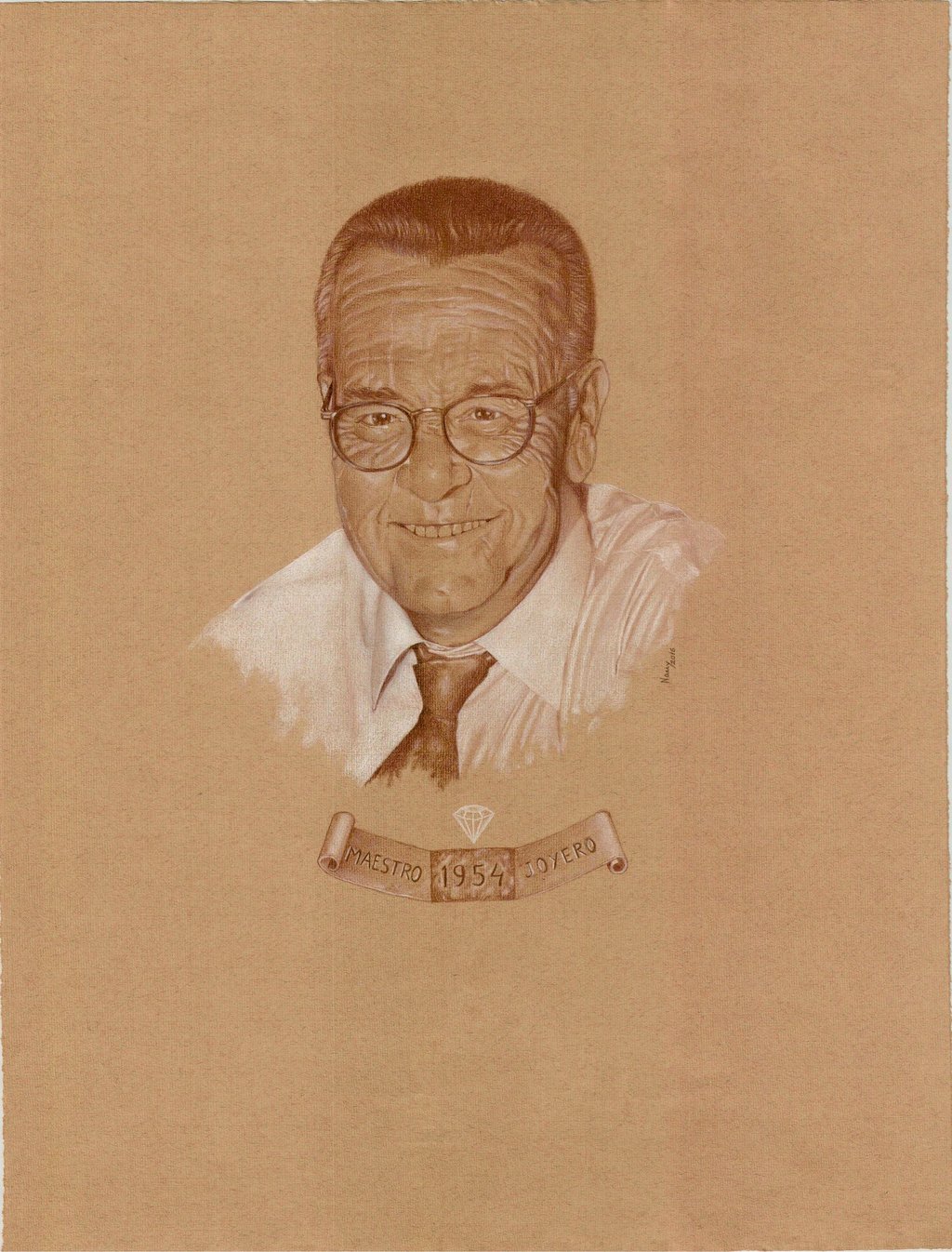 Don Andres Gonzalez Sobrino, fundador en 1954 de Sobrino joyeros en Zamora.