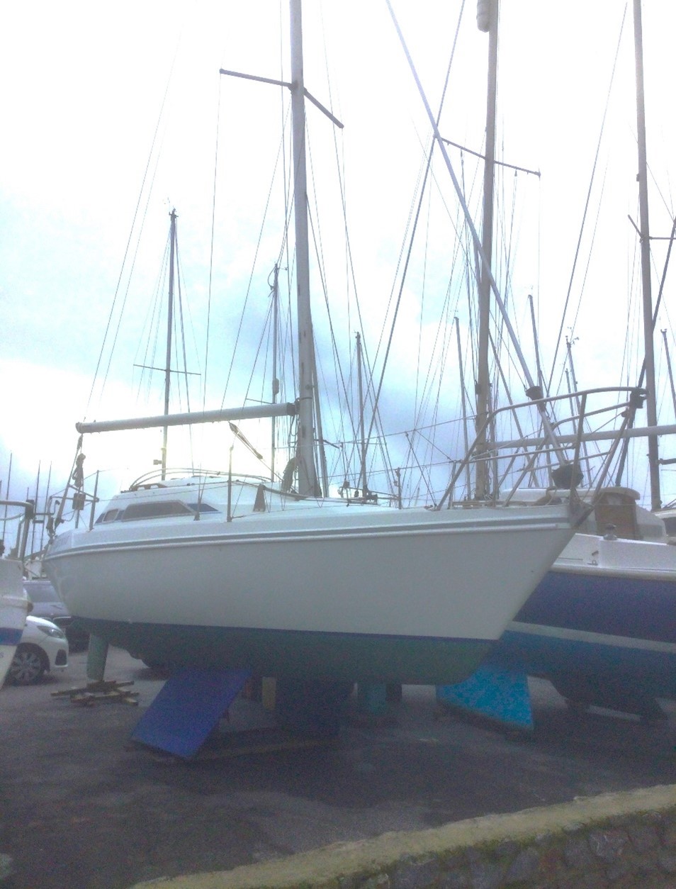 Yacht survey on the south coast of England