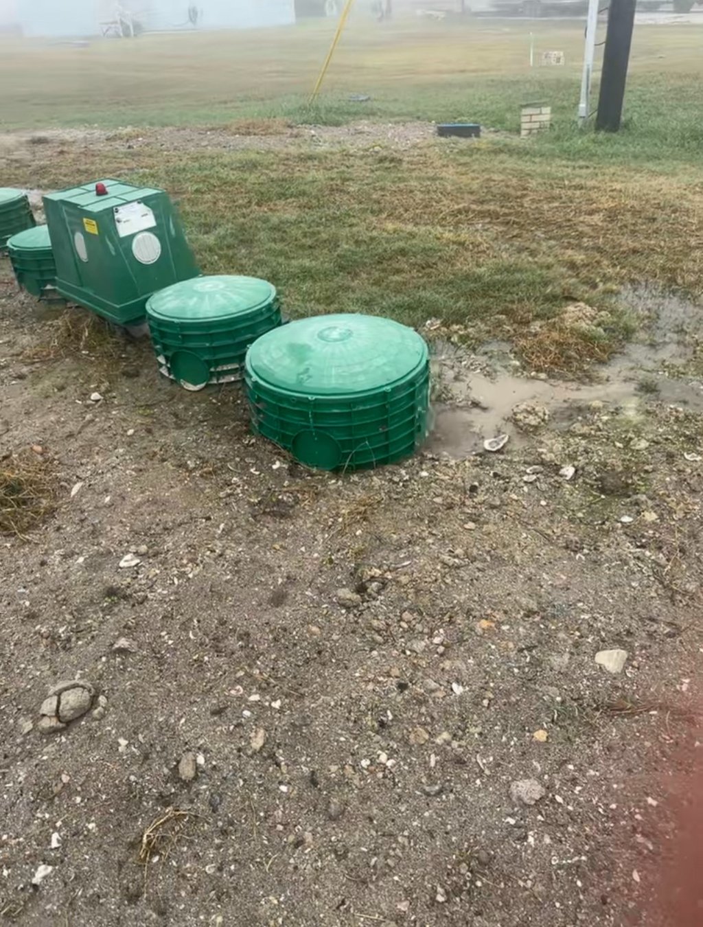 an overflowing home septic system in need of care