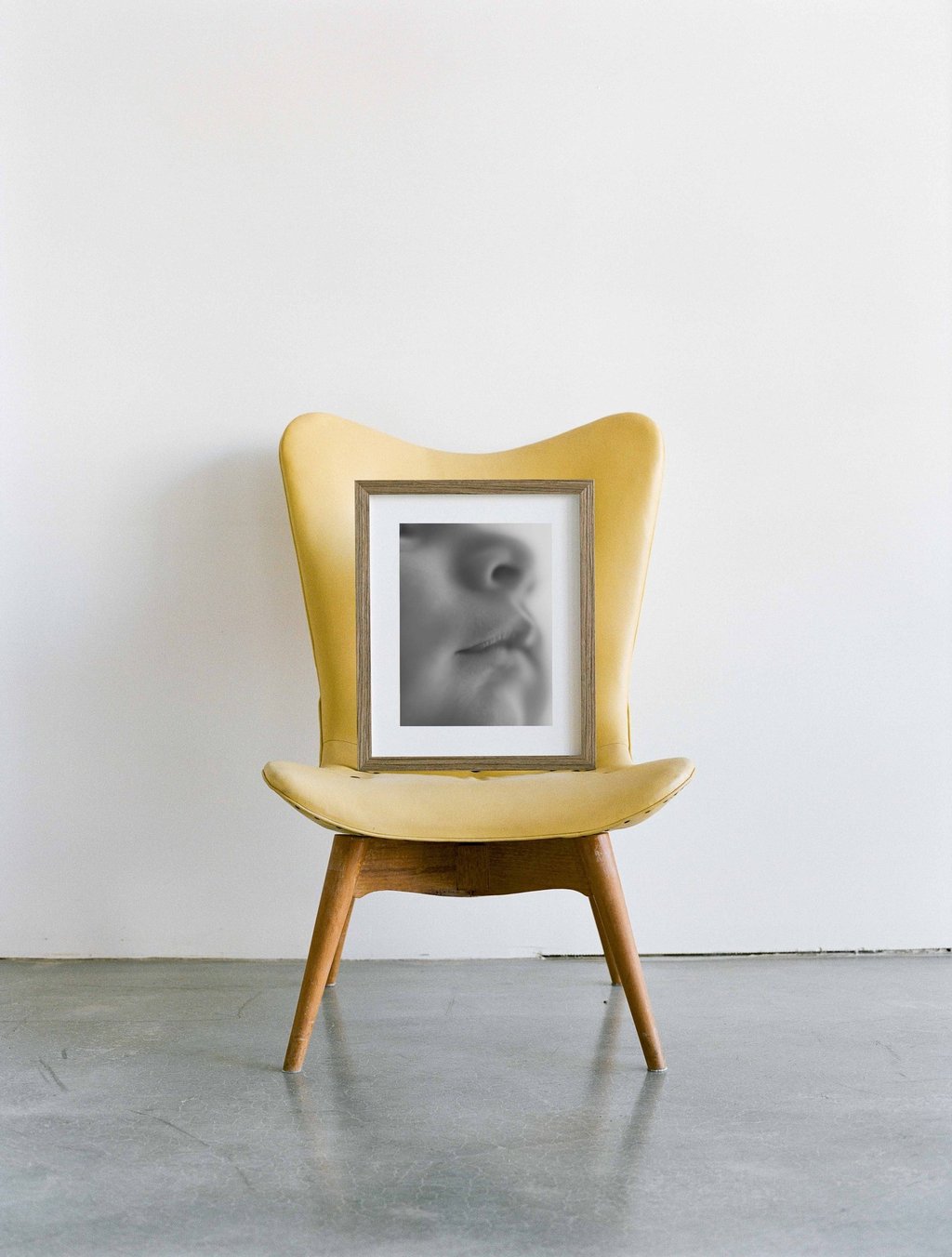 framed newborn picture of newborn lips close up